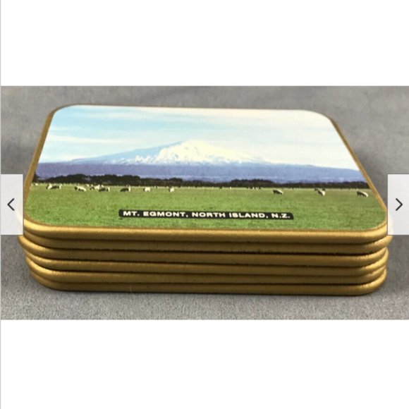 Vtg 6 New Zealand Scenes Drink Coasters Souvenir by Jason Products Auckland - Picture 3 of 8